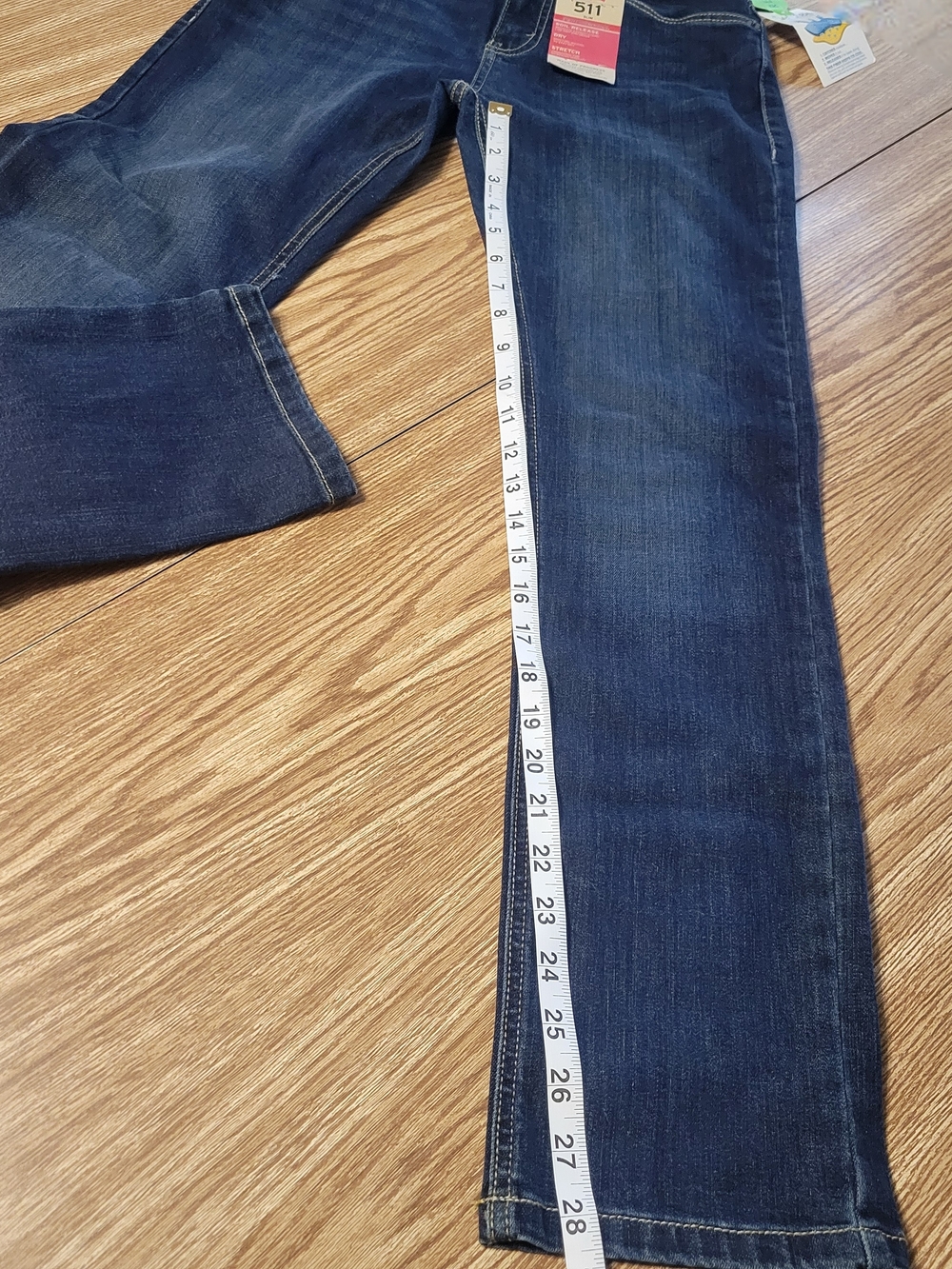 Levi's Kids 511 Slim Straight Jeans - Dark Blue - Picture 6 of 9